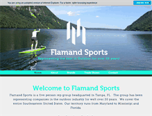 Tablet Screenshot of flamandsports.com